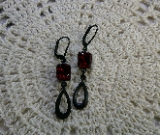 earrings- santa fe-red