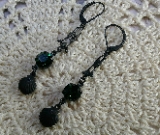 earrings-eclectic beach experience-brilliant deep green