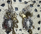 turtle, charming earrings