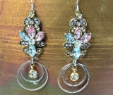 galactic rhinestone earrings