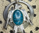 eagle-howlite necklace