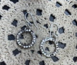 rhinestone hoop earrings