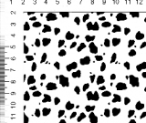 1yd cut R-57 101 Dogs Spots Cotton Lycra Retail