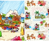 Toddler Blanket Panel Aulani Regular Minky