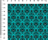 1 Roll R-58 Small Teal HM Wallpaper Reprint  12” Roll Leather Grain Vinyl Retail