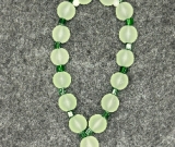 Green glass with frosted green glass