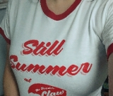 Still Summer at The Bayside Claw Nancy Drew Ringer T-Shirt