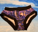 Large Purple Marble Brief Scrundies