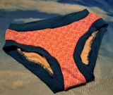 Large Pink Mermaid Scales Brief Scrundies