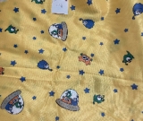 5.8yd  Yellow Aliens - PUL fabric