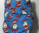 Cat in the Hat w organic bamboo velour - T&T multi-size