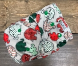 Christmas Elephants /w red cotton velour soakers - PUL Ai2