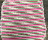 Pink Candy Stripe/Velour Wipe