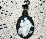 he asked, she said yes-cameo necklace pendant