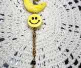 happy face yellow bird necklace pendant