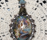 mermaid garden necklace pendant