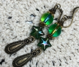 stars from the 20's vintage beaded earrings