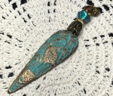 graceful guardian-spirit crane necklace pendant
