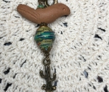 southwestern bird magician necklace pendant
