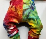 0-3+ Months - Rainbow LWI dyed Wool Longies - XS