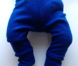 NB to 3T - Light Weight Wool Interlock - Royal Blue Longies Pants - Baby to Toddler sizes