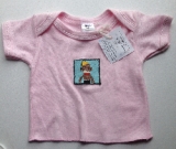Newborn Pink Monkey Shirt - XS