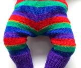 0-3+ Months - Machine knit Wool Longies - Newborn / Preemie
