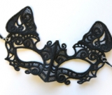 Embroidered Freestanding Lace Sexy Cat Masquerade Mask
