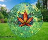 Cannabis Leaf 3D Wind Spinner