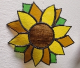 Sunflower Stained Glass Sun Catcher