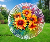 Sunflower Rainbow 2 3D Wind Spinner