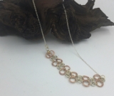 19” Sterling Silver Necklace with Chain Maille Focal
