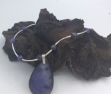 Purple Crazy Lace Agate Necklace