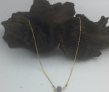 20” Rainbow Druzy bead necklace with snake chain