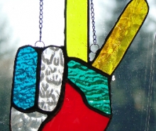 Stained Glass Peace Sign (hand)